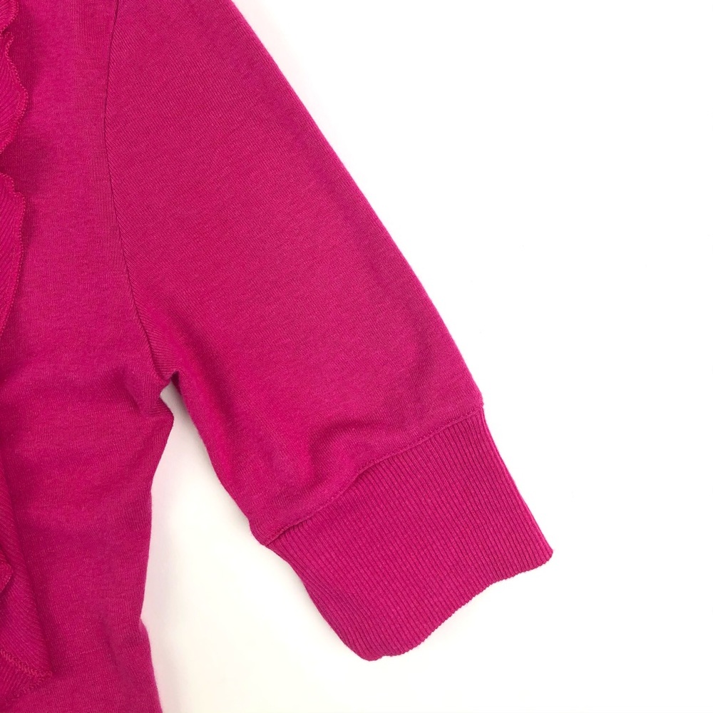 Express Hot Pink Ruffled Flyaway Cardigan - Picture 7 of 7